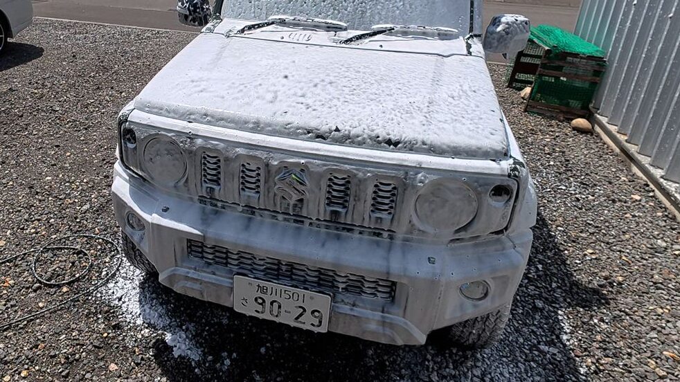 MJJC フォームガンで泡泡洗車